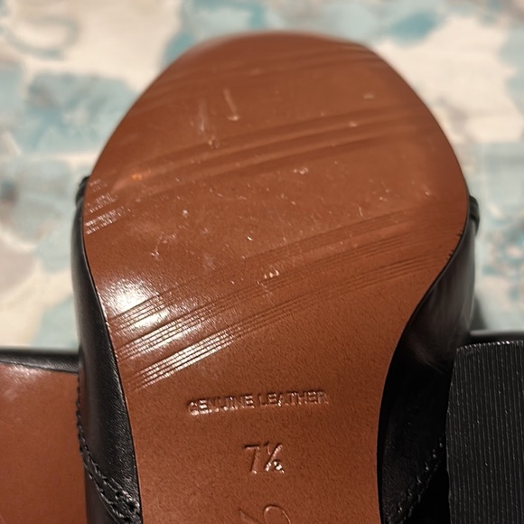 Brooks Brothers Black Leather Kiltie Bloch Heel Pumps 7.5 EUC - Picture 14 of 16